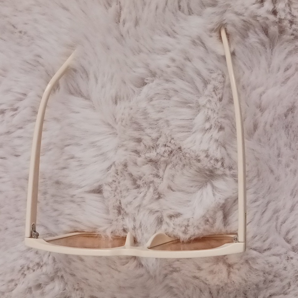 Cream Square Sunglasses - Picture 3 of 5